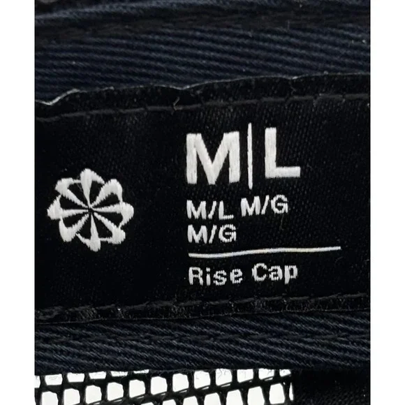 Nike Jordan Rise Cap Trucker Hat White Black Navy Mesh M L "Jammin Frequency" - Picture 10 of 10